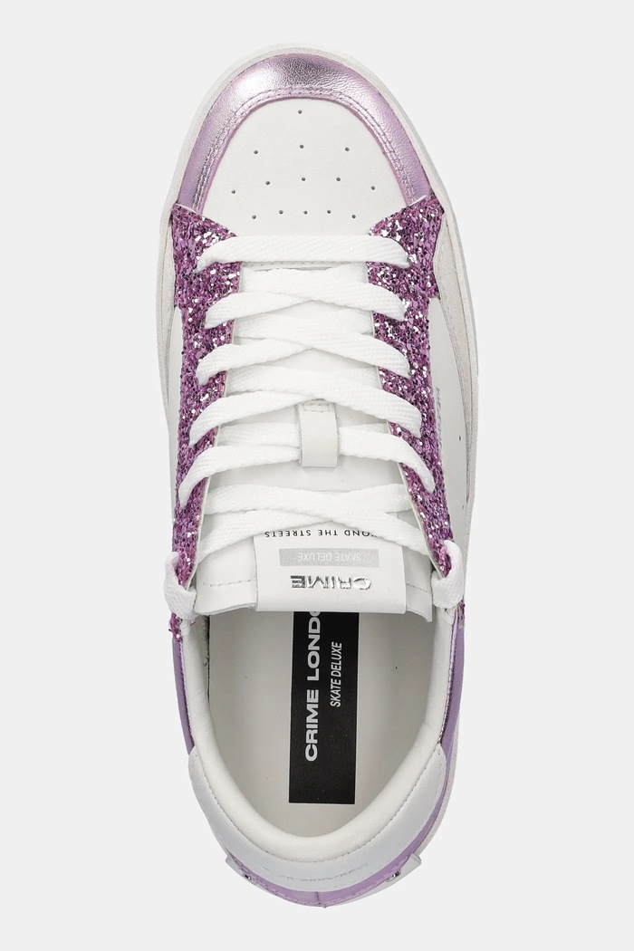 Crime London bőr sportcipő SK8 DELUXE WEDGE lila 20133PP7