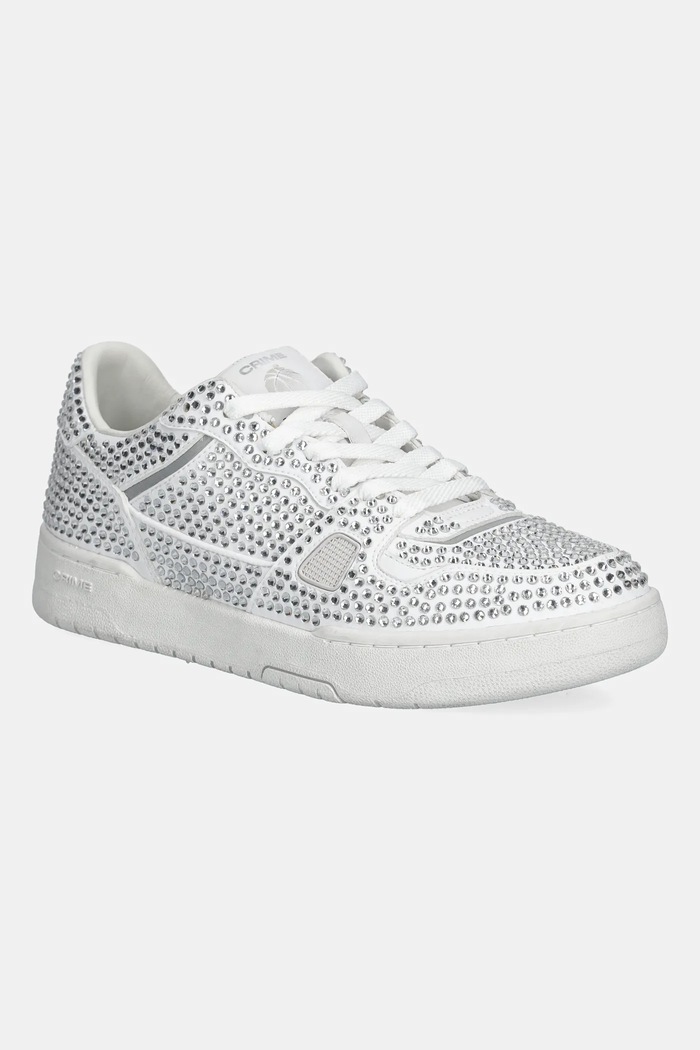 Crime London sneakersy skórzane BASKET płaska biały 26304PP5