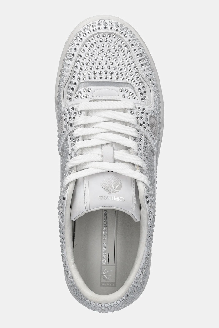 Crime London sneakersy skórzane BASKET biały 26304PP5