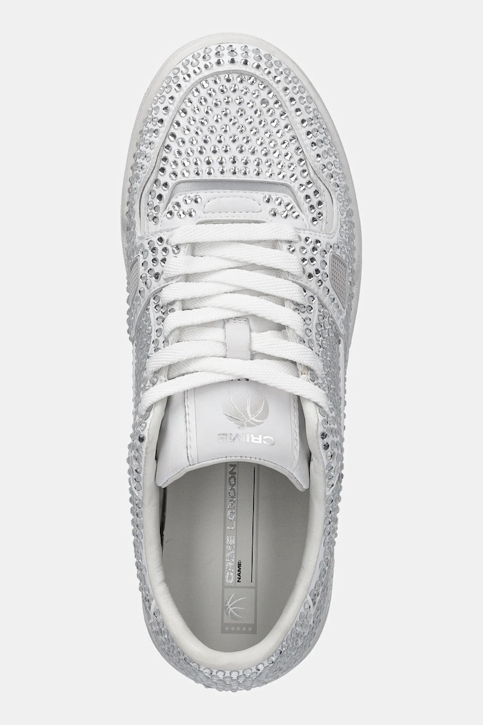 Crime London sneakersy skórzane BASKET biały 26304PP5
