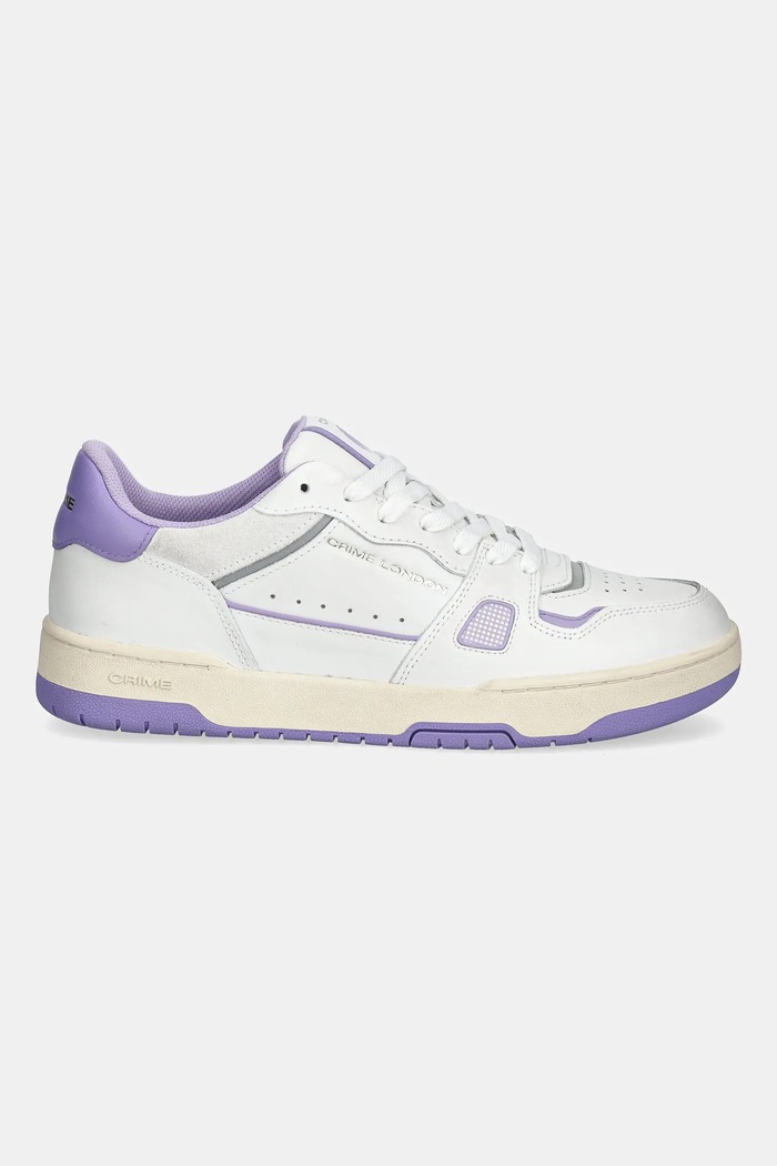 Crime London sneakers din piele BASKET 28302AA6 alb SS25