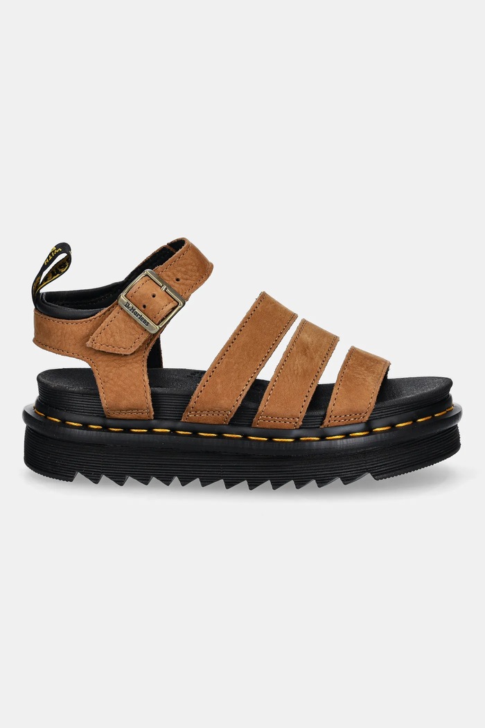 Dr. Martens sandały zamszowe Blaire Sandal DM41123200 brązowy SS25