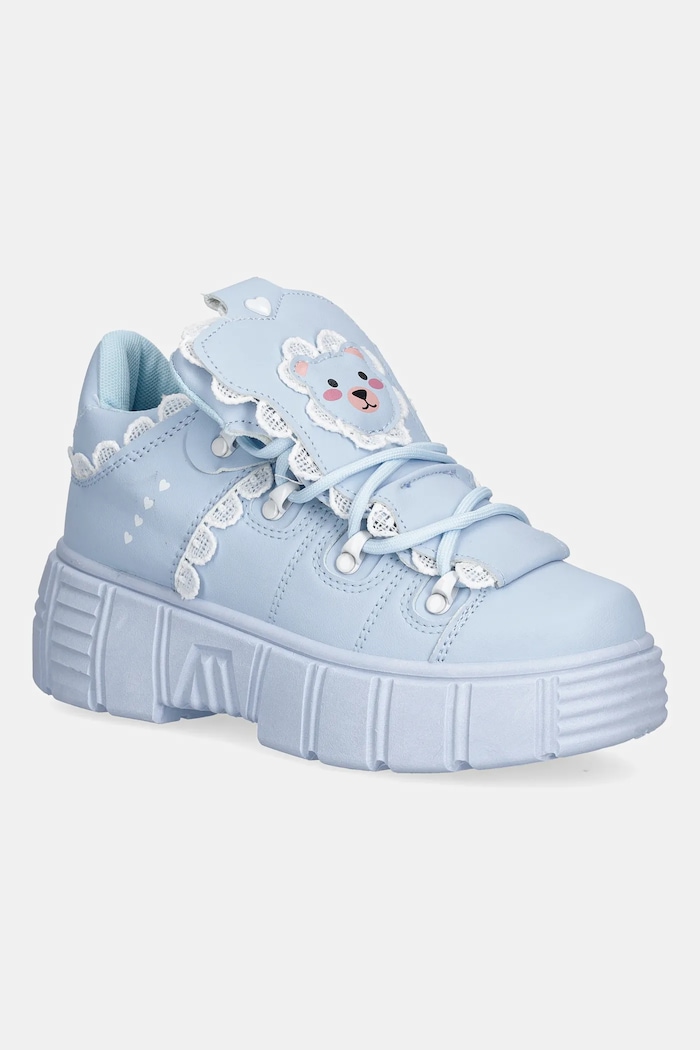 Koi Footwear sneakersy Fanciful Freddo Bear Ruffle platforma niebieski AC15