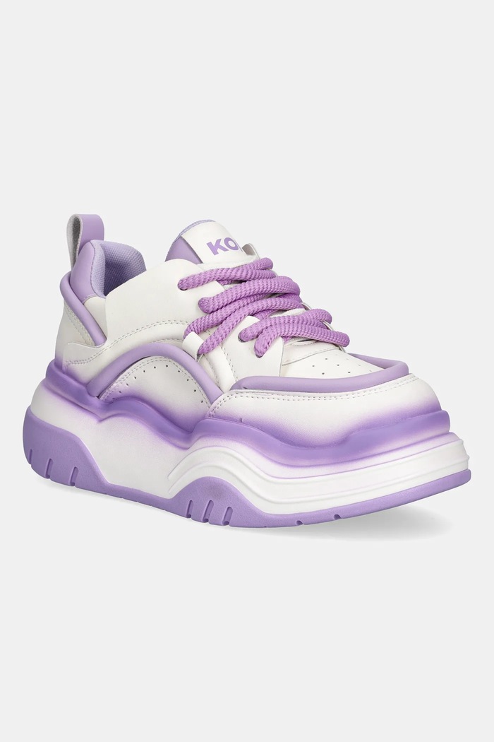Sneakers Koi Footwear Neon Reef Platform απομίμηση λείου δέρματος μωβ MT02.PURPLE