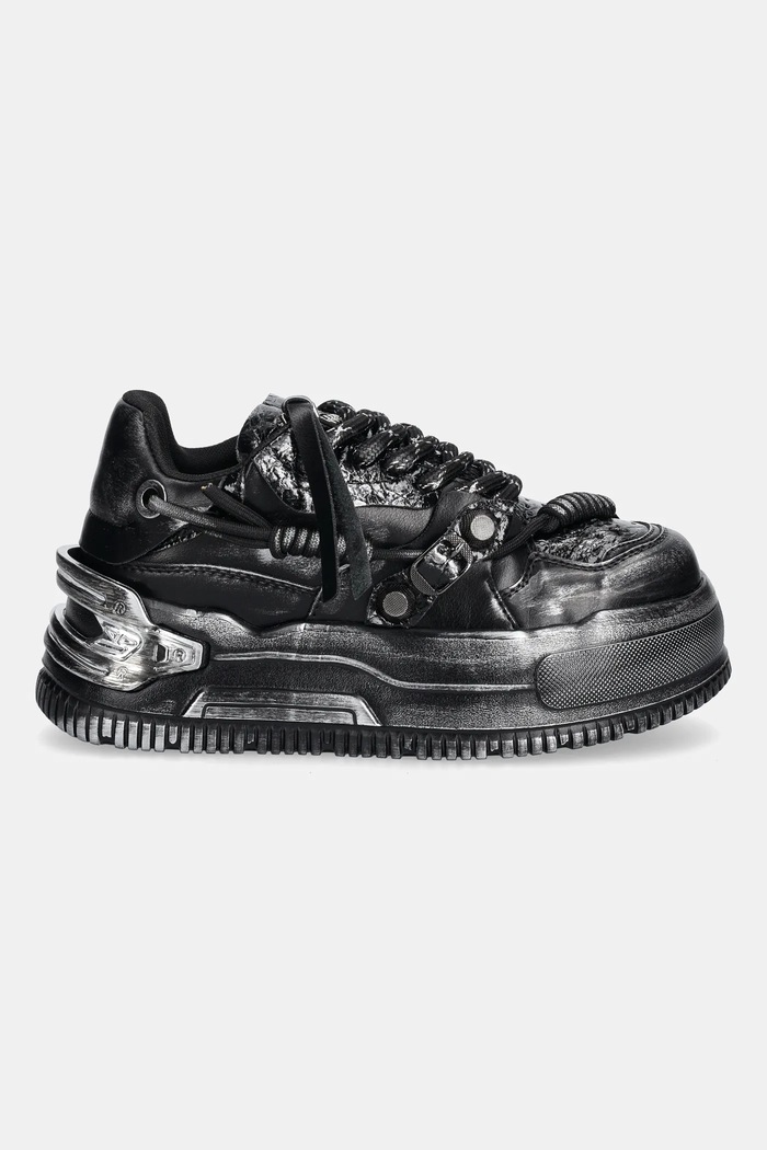 Sneakers Koi Footwear Metamorphosis Distressed Platoform TT01 μαύρο SS25