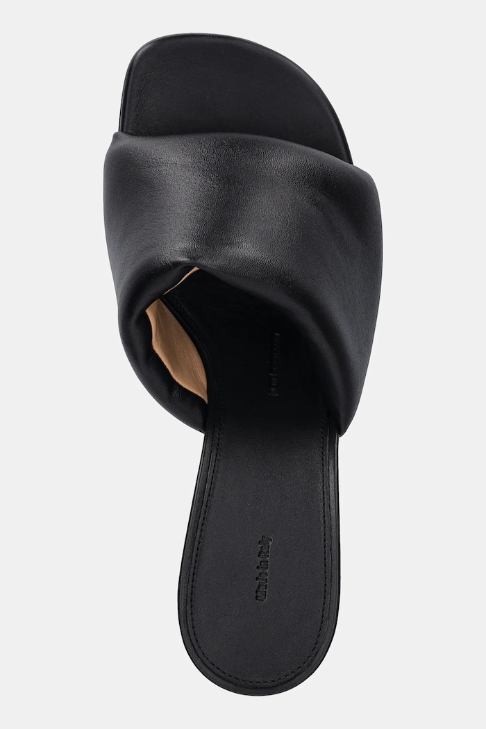 Kožené šľapky JW Anderson Chain Heel Open Mule hnedá SN0076.LA0161.999