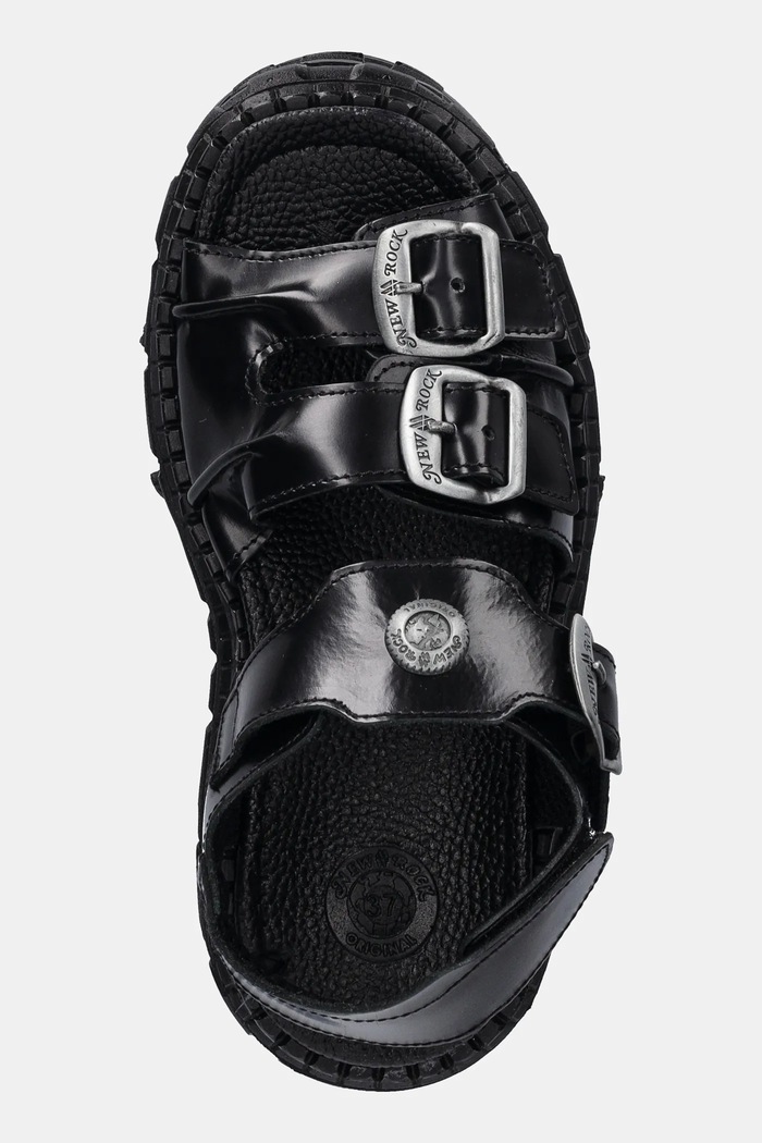 New Rock leather sandals ANTIK black M.BIOS101.C23