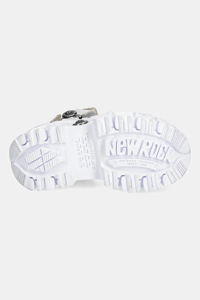 Usnjeni sandali New Rock NAPA BLANCA M.BIOS120.C8 bela