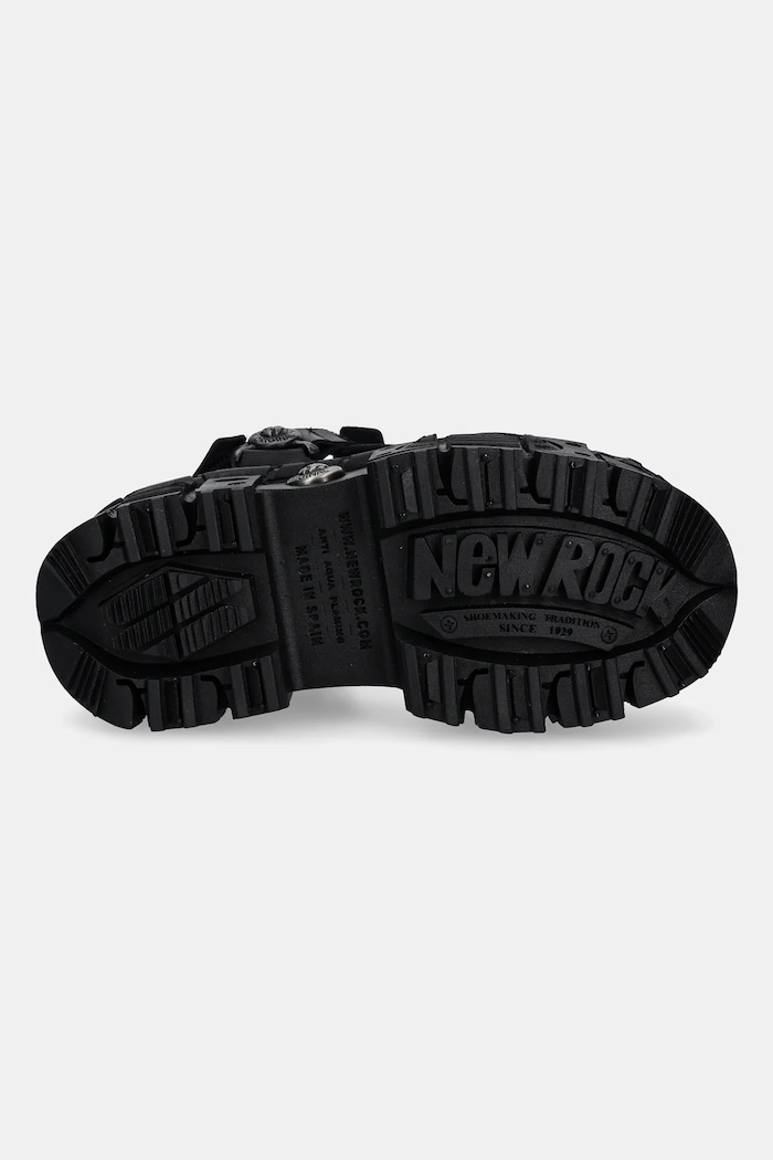 New Rock leather sandals ITALI M.BIOS130.C7 black