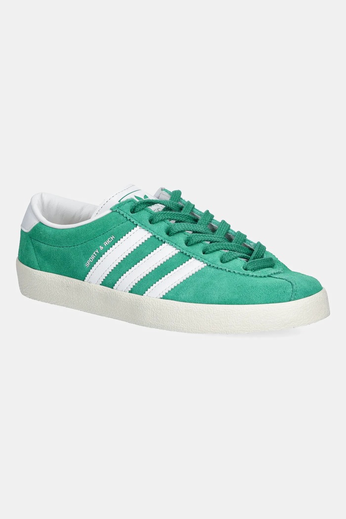 Sneakers adidas Originals Blanc x Sporty & Rich δέρμα σαμουά πράσινο JP8560
