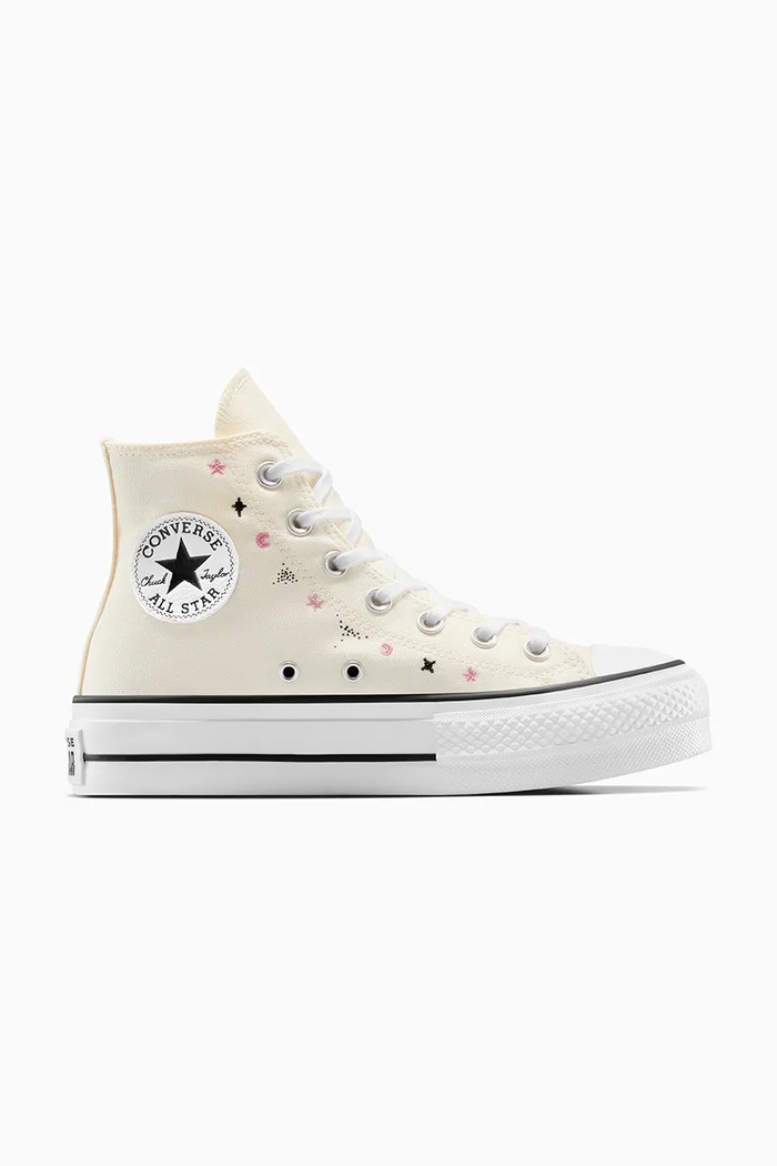 Converse trampki Chuck Taylor All Star Lift platforma beżowy A13522C