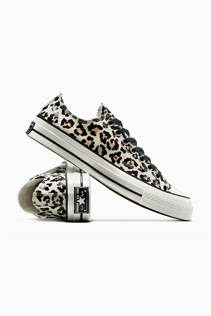 Converse sportcipő Chuck 70 Glow In The Dark Leopard bézs A15033C
