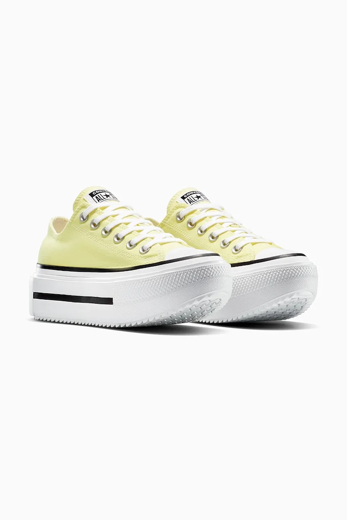 Converse teniși Chuck Taylor All Star Lift Double Stack A16283C galben SS25