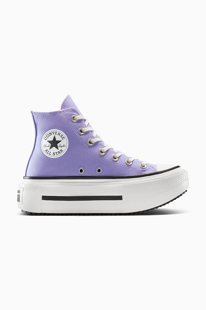 Converse teniși Chuck Taylor All Star Lift Double Stack platformă violet A15206C