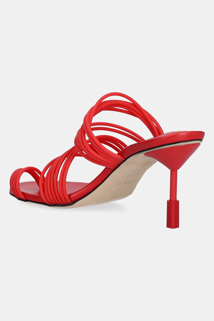 Obuwie MSGM szpilki 3842MDS562.987.18 czerwony