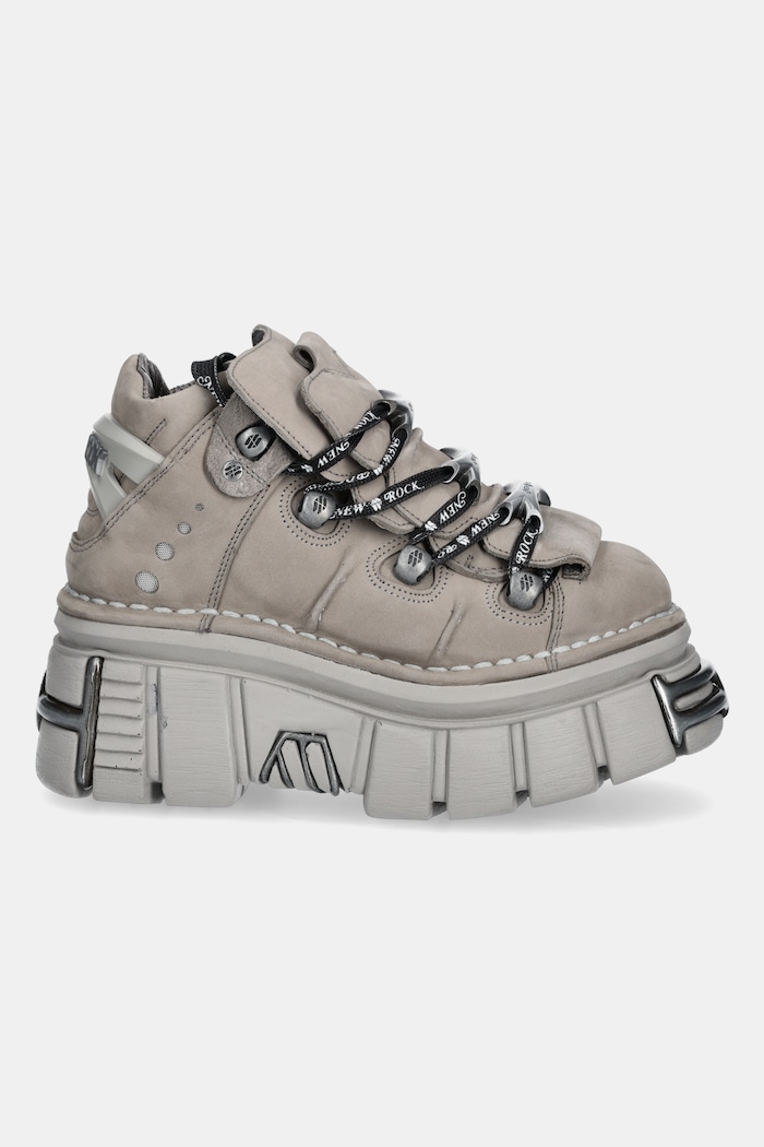 Nubuck sneakers New Rock M.106.C185 γκρί SS25