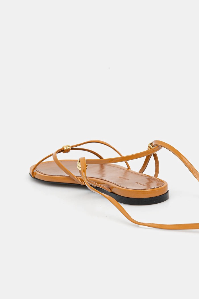 Обувки Кожени сандали Proenza Schouler Coil SH25S048.L004FR.211 кафяв