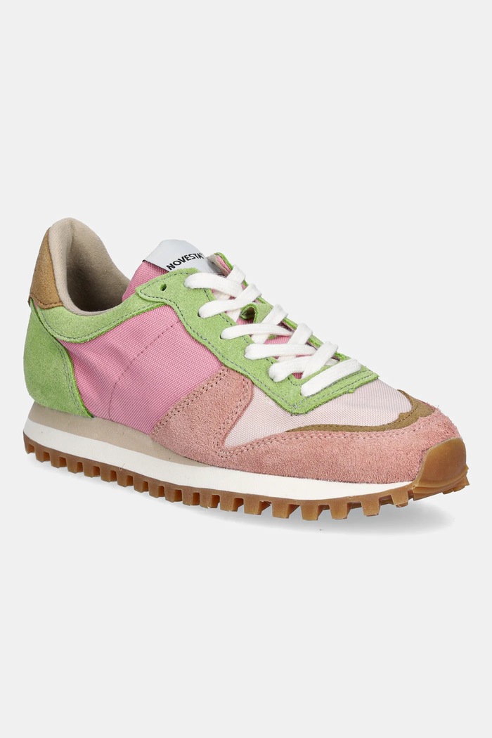 Sneakers Novesta Marathon Trail δέρμα σαμουά ροζ N479002.320FLU001