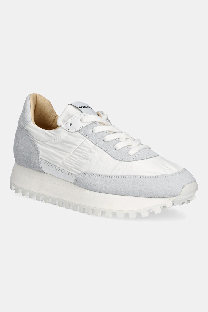 Sneakers Novesta Marathon Run.S.Trail δέρμα σαμουά λευκό N359005.WHIWHI110