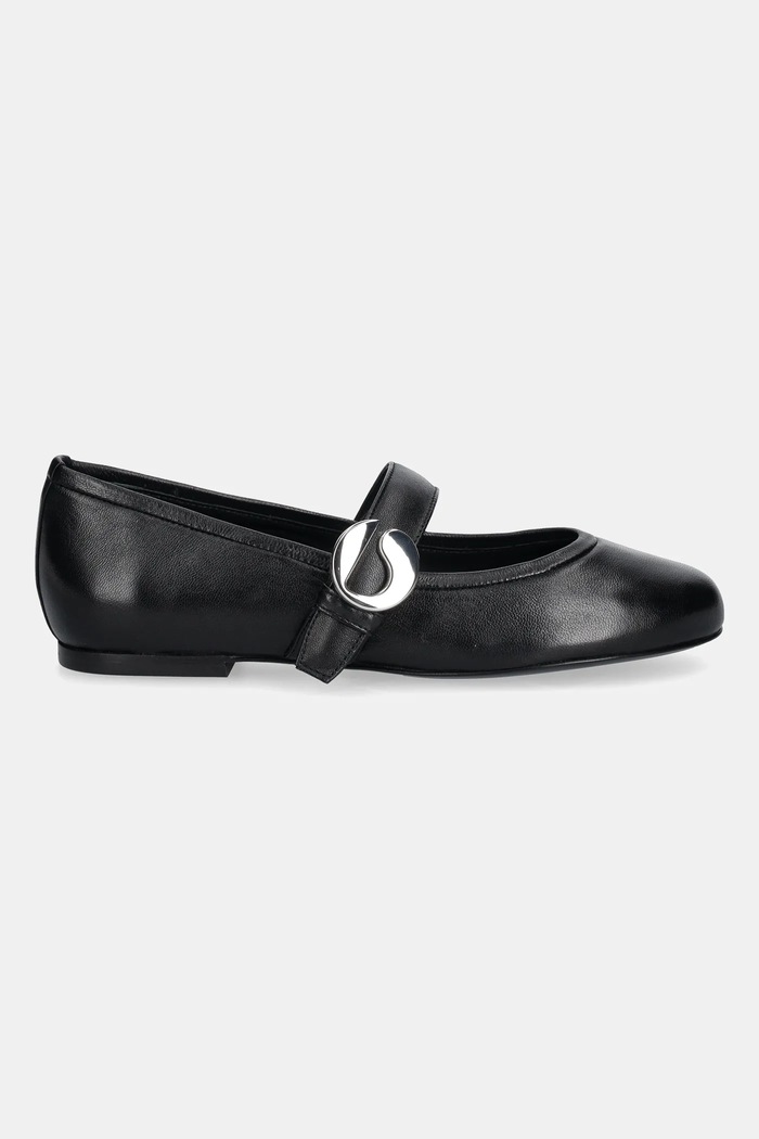 Δερμάτινες μπαλαρίνες Coperni Ballerina Belt Flat COPSH74F6016 μαύρο SS25