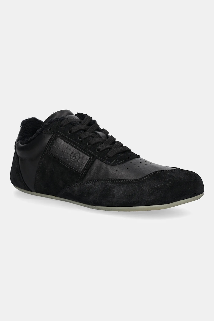 Δερμάτινα sneakers MM6 Maison Margiela δέρμα σαμουά μαύρο S66WS0106.P6435.T8013