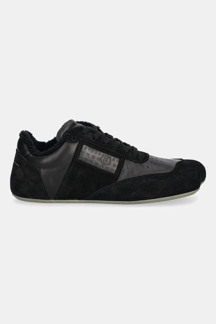Δερμάτινα sneakers MM6 Maison Margiela S66WS0106.P6435.T8013 μαύρο SS25