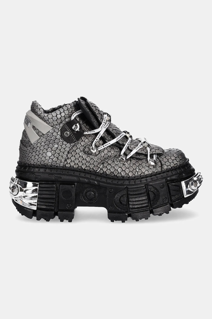 New Rock sneakersy skórzane M.106WALL.C40 szary SS25