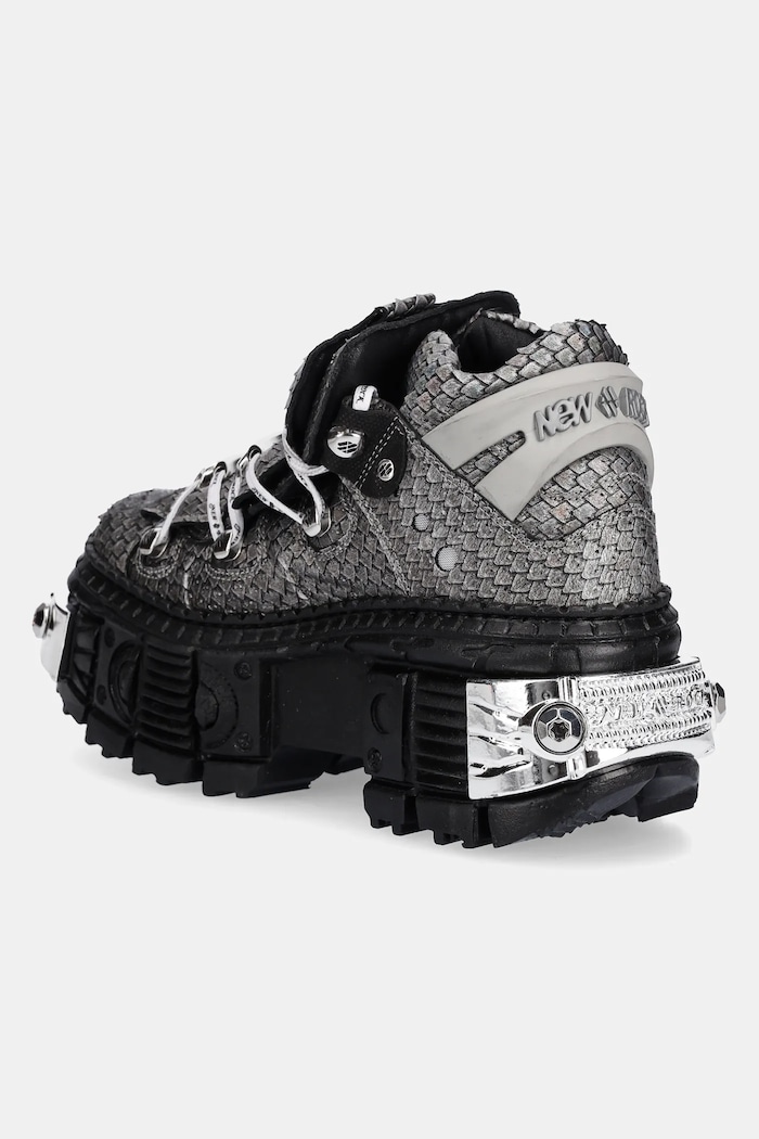 Obuwie New Rock sneakersy skórzane M.106WALL.C40 szary