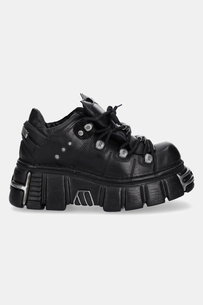 New Rock sneakers din piele M.120N.C26 negru SS25