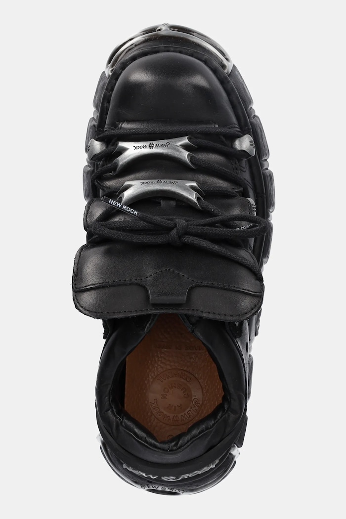 New Rock sneakers din piele negru M.120N.C26