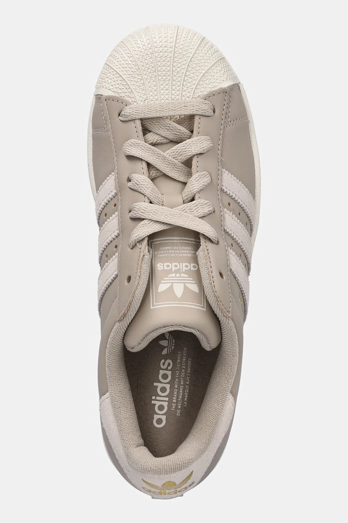 adidas Originals leather sneakers Superstar II W beige HQ4918