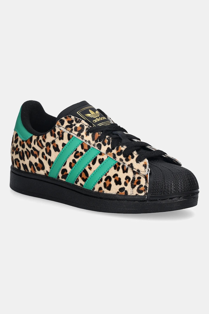 Sneakers adidas Originals Superstar II W απομίμηση λείου δέρματος καφέ JP8165