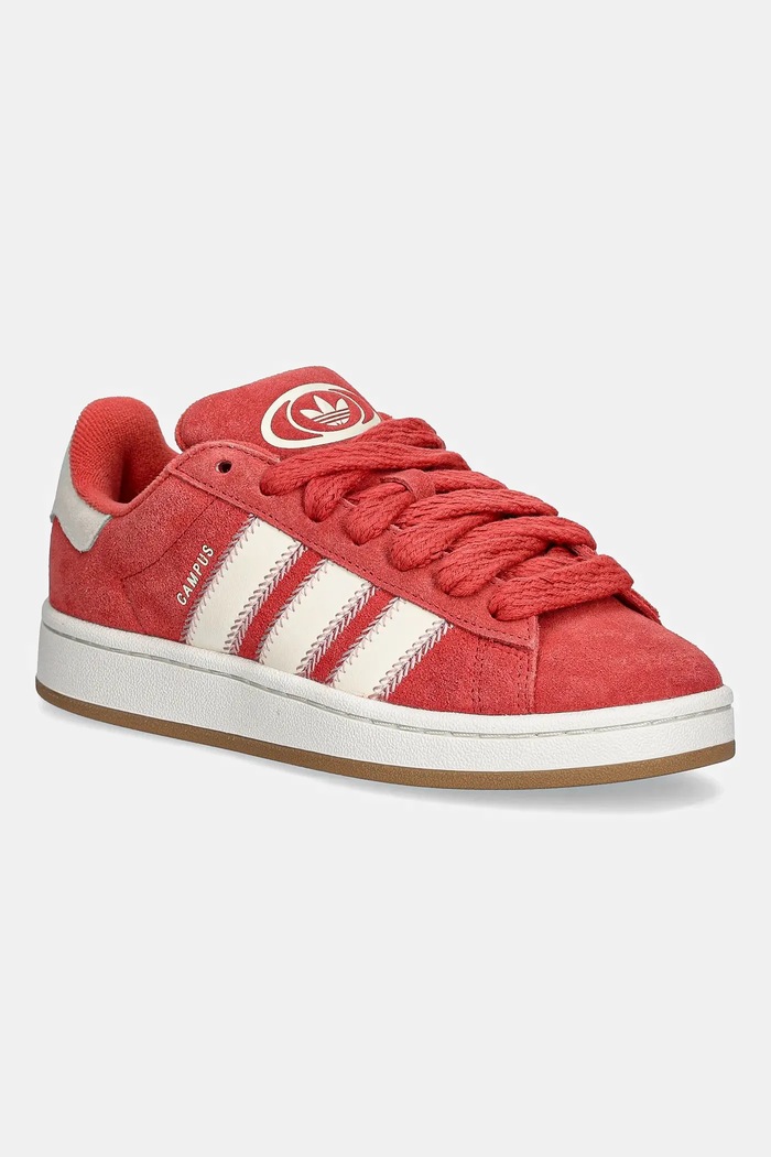 Σουέτ sneakers adidas Originals Campus 00S W λείο δέρμα κόκκινο JQ5805