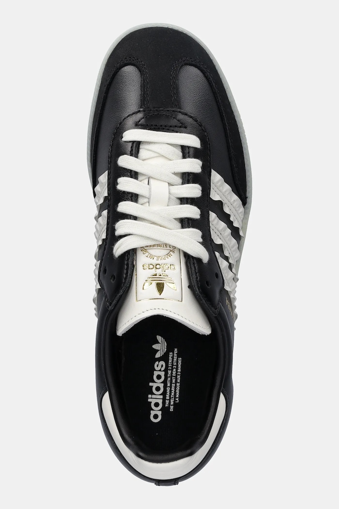 adidas Originals sneakersy skórzane Samba OG W czarny JR8831