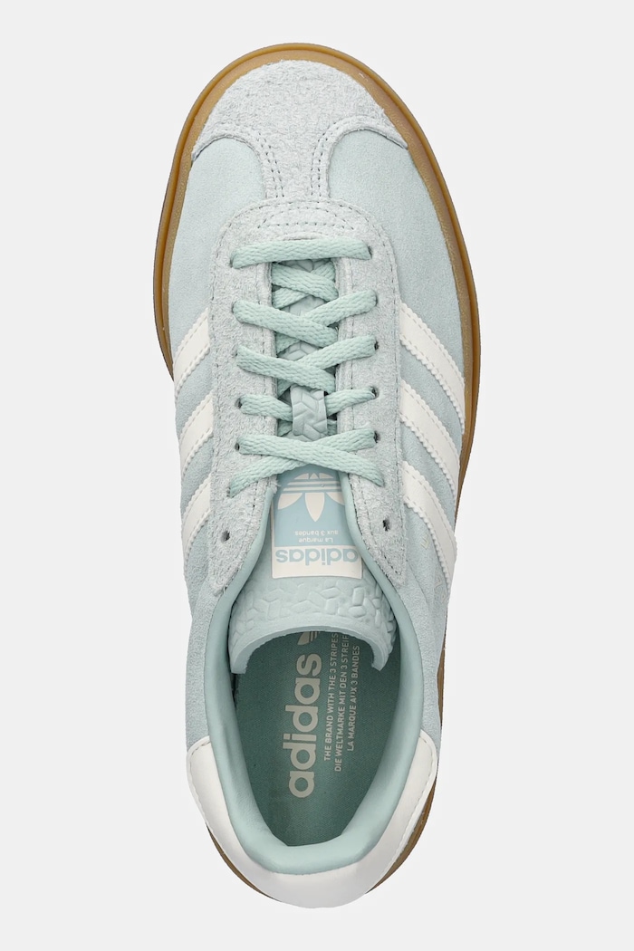 Semišové tenisky adidas Originals Gazelle Bold W tyrkysová JS3902