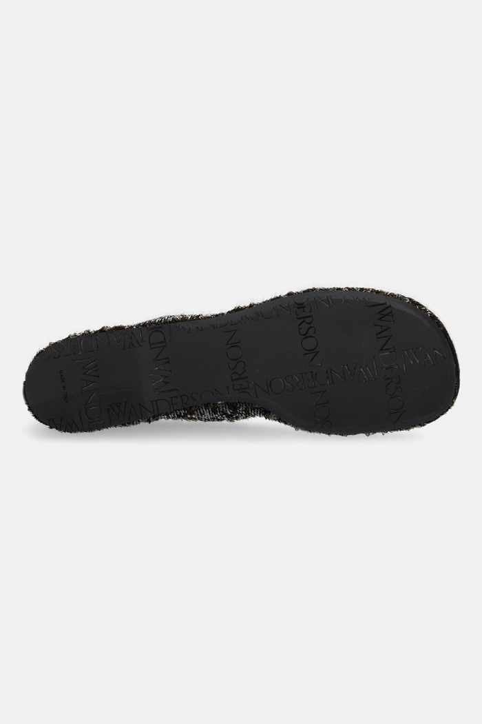 JW Anderson baleriny Sequins Ballerina BL0034.FA0424 czarny