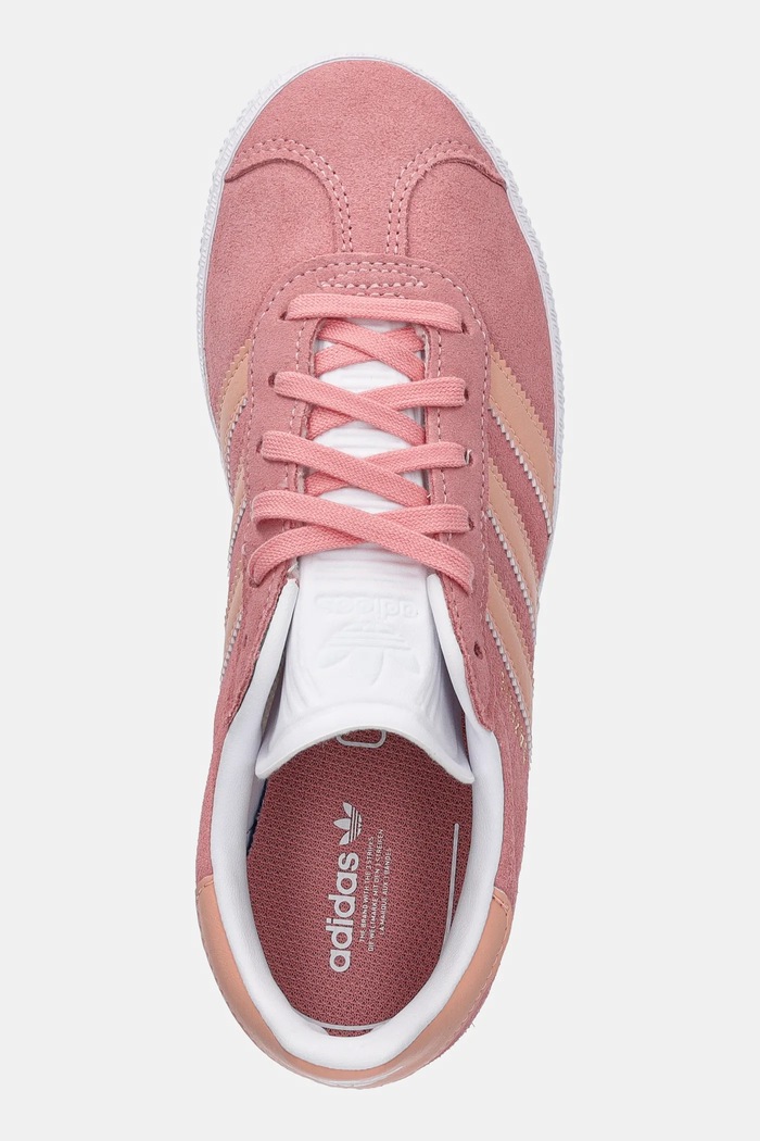 adidas Originals sneakersy zamszowe dziecięce GAZELLE różowy JP5544