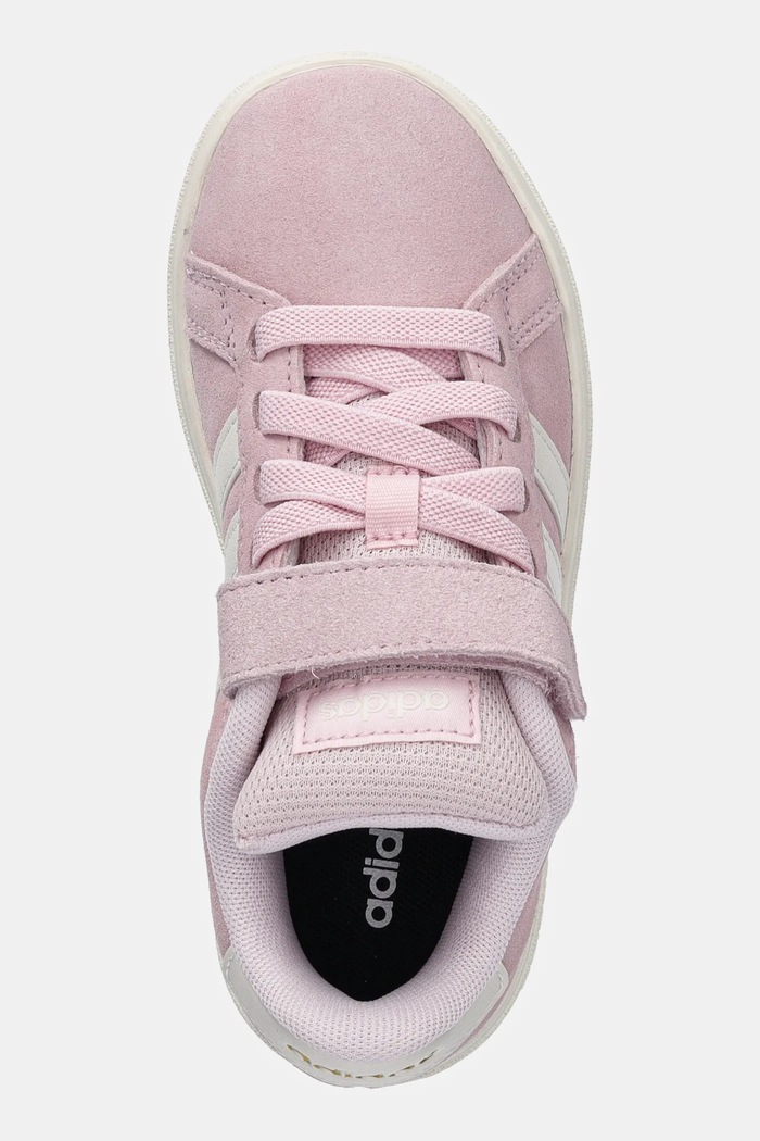 Dječje tenisice od brušene kože adidas GRAND COURT 00s roza JH6181