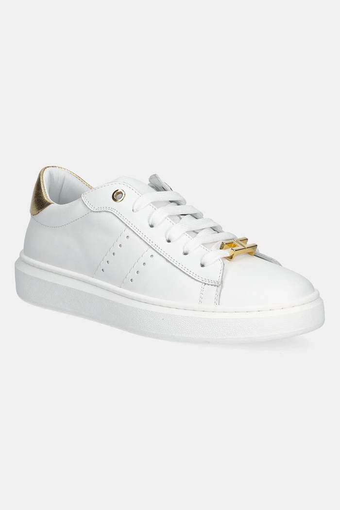 Δερμάτινα sneakers Elisabetta Franchi μικρό λευκό F4A9.E0034