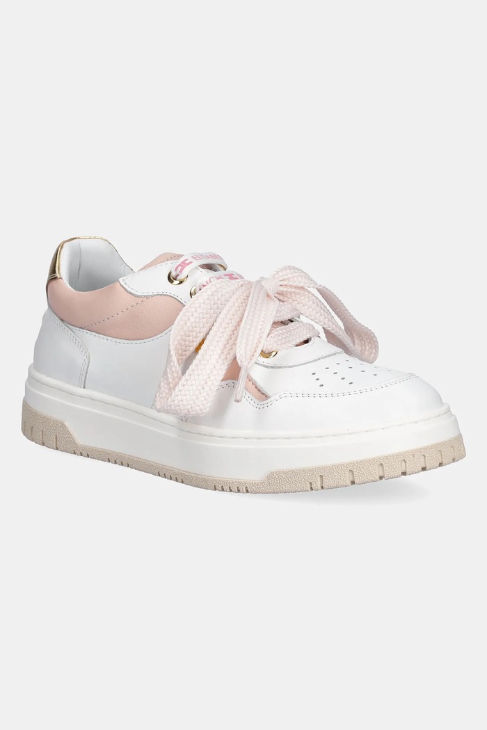 Elisabetta Franchi sneakersy dziecięce imitacja skóry licowej różowy F4A9.E0252.35.38