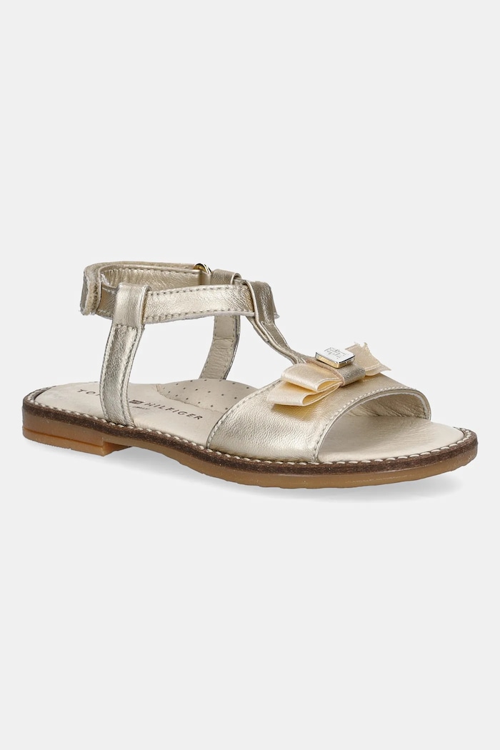 Dětské kožené sandály Tommy Hilfiger zlatá T1A2.33940.24.29