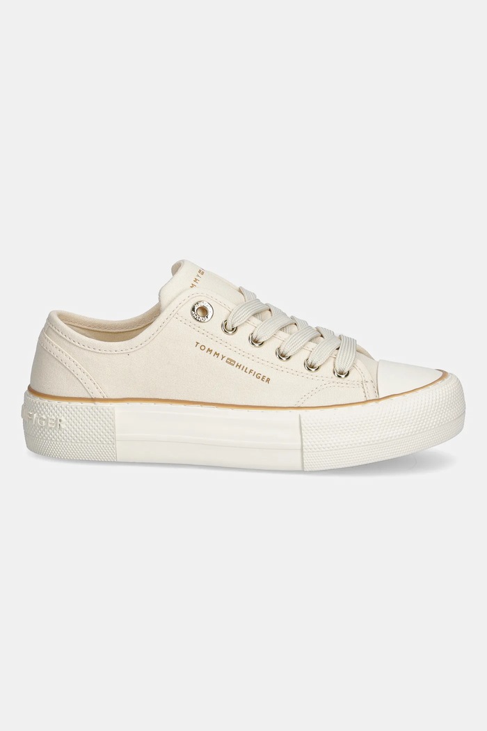 Dětské tenisky Tommy Hilfiger T3A9.33733.30.34 béžová SS25