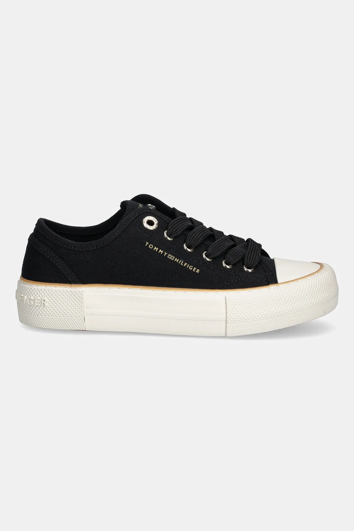 Dětské tenisky Tommy Hilfiger T3A9.33733.30.34 černá SS25