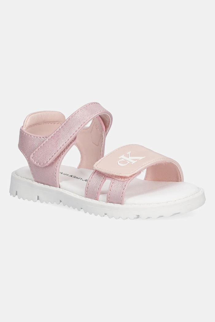 Dětské sandály Calvin Klein Jeans Planet friendly růžová V1A2.82039.20.29