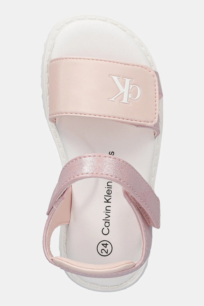 Dětské sandály Calvin Klein Jeans růžová V1A2.82039.20.29