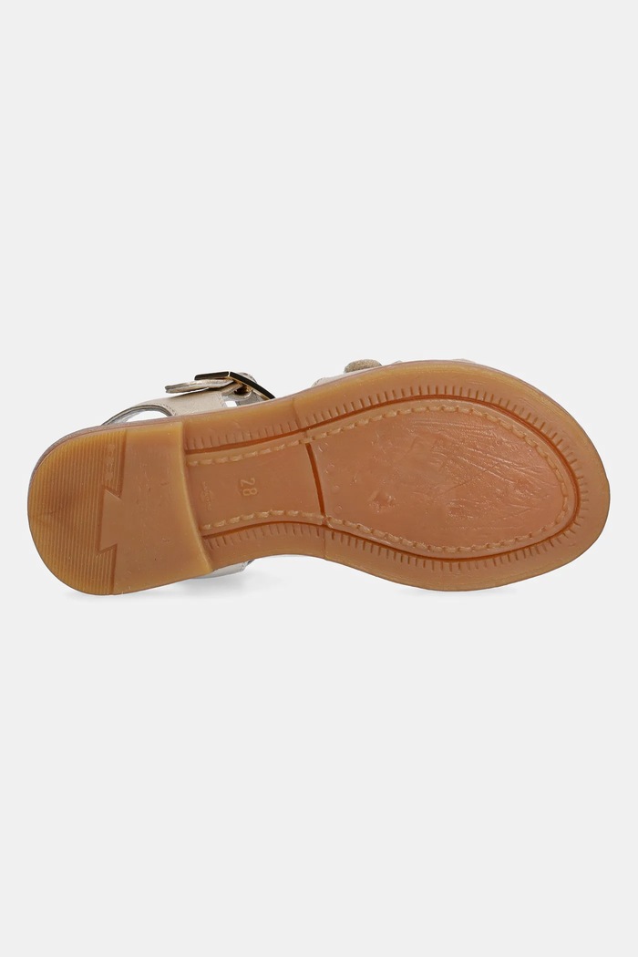 Calvin Klein Jeans sandale din piele pentru copii V1A2.83050.24.29 aur