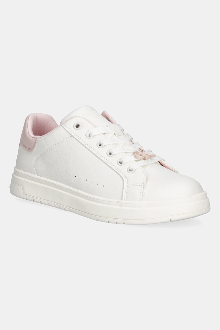 Otroške superge Calvin Klein Jeans Prijazno od planeta bela V3A9.82015.35.39
