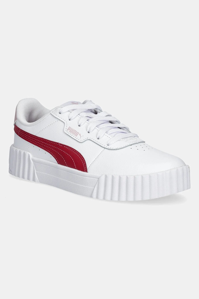 Dječje tenisice Puma Carina 3.0 imitacija zrnate kože bijela 401476