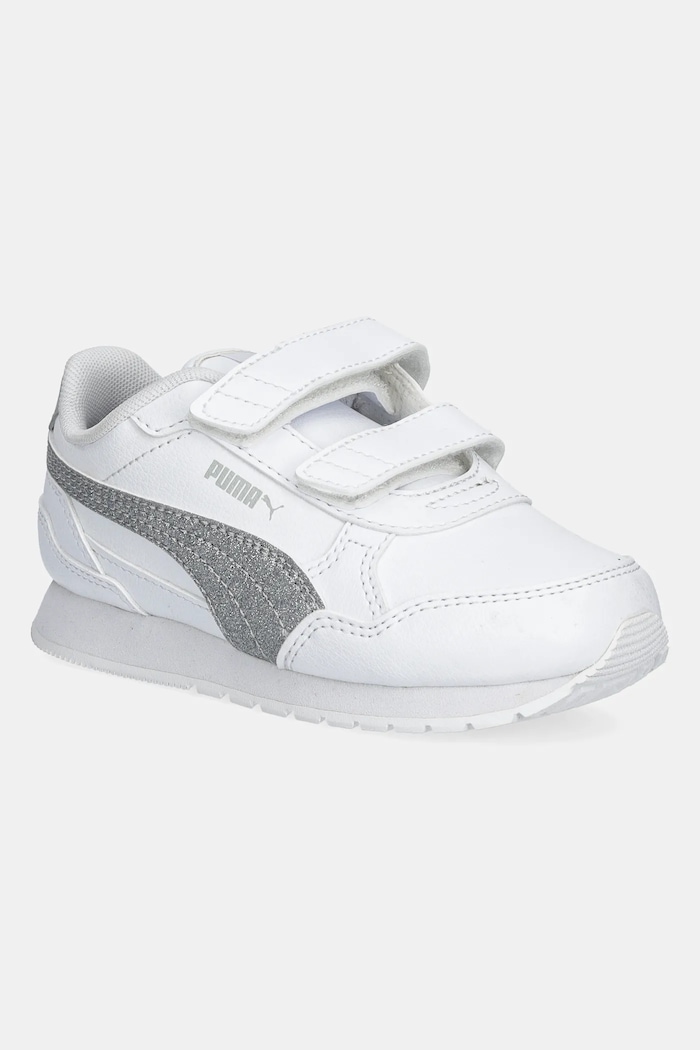 Puma sneakersy dziecięce ST Runner v4 SL Glitter V niska biały 401592