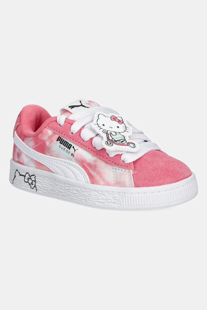 Puma sneakersy dziecięce Suede XL HK&FR skóra zamszowa różowy 401417